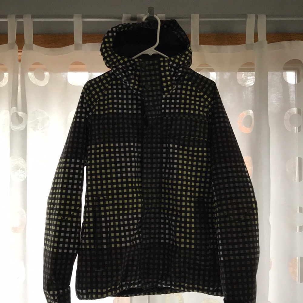 Burton Snowboarding Jacket - Neon Yellow + Black Pattern